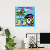 Poster Bouledogue (Bureau à domicile)
