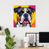 Poster Bouledogue australien chien (Bureau à domicile)