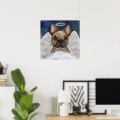 POSTER BOULEDOGUE FRANÇAIS (Bureau à domicile)