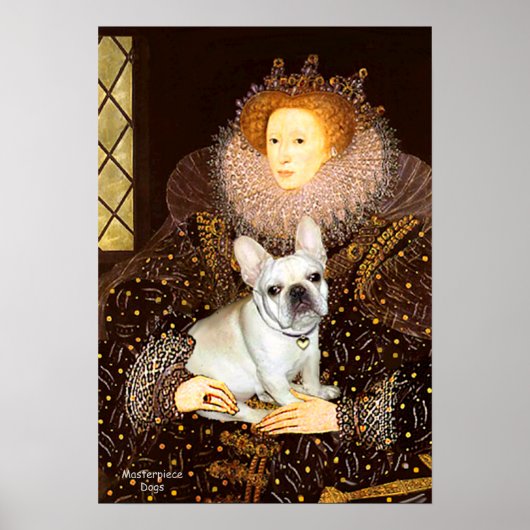 Poster Bouledogue français 3 - Reine (Devant)