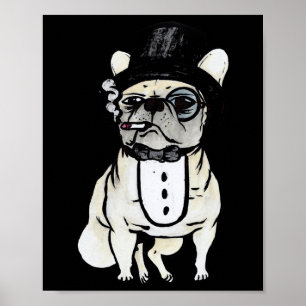 Poster Bouledogue Gangster English