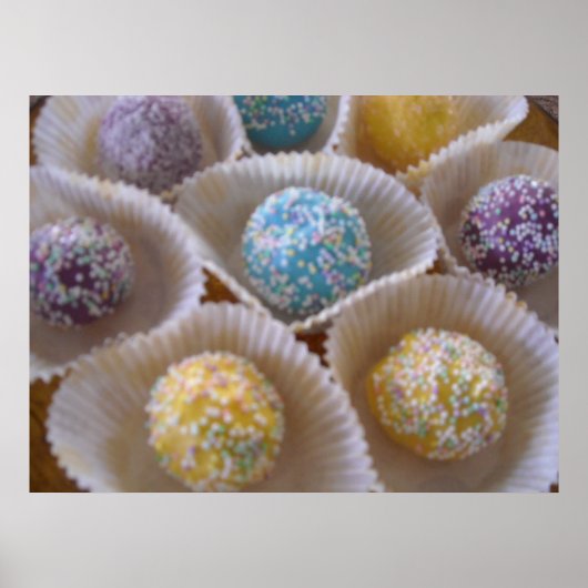 Poster Boules de gâteau décadent (Devant)