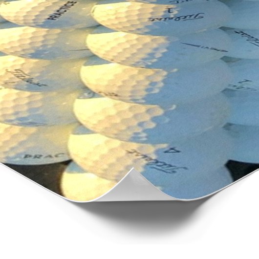 Poster Boules de golf (Coin)