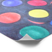 Poster Boules de gomme dans l'espace (Coin)