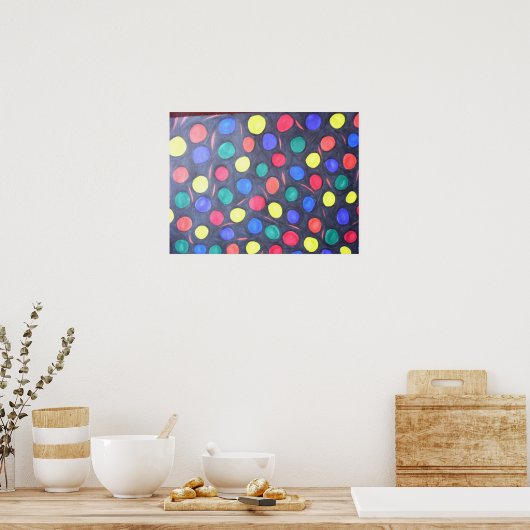 Poster Boules de gomme dans l'espace (Cuisine)