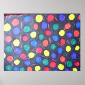 Poster Boules de gomme dans l'espace (Devant)