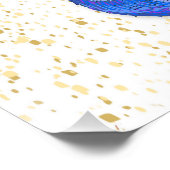 Poster Boules de Noël et Confetti (Coin)