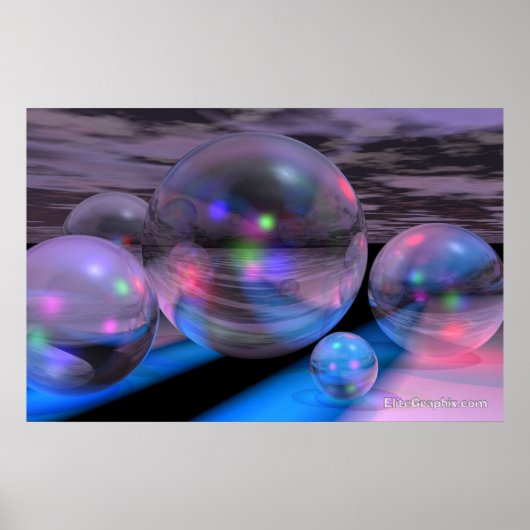 Poster Boules de verre (Devant)