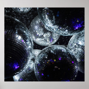 Poster Boules Disco : Atmosphère Fête