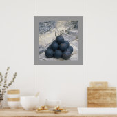 Poster Boules en canon empilées (Cuisine)