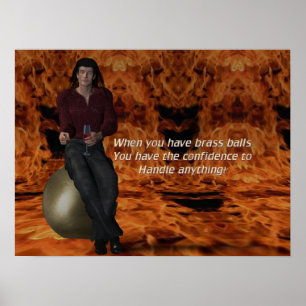 Poster Boules en laiton