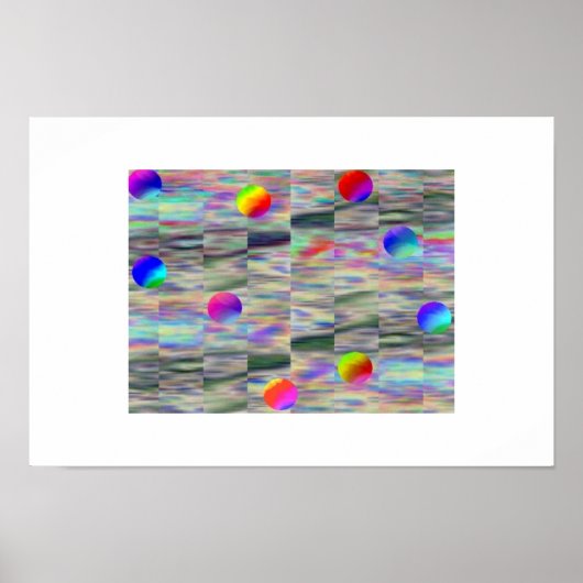 Poster Boules flottantes (Devant)