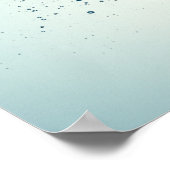 Poster Boules formant des gouttelettes sous l'eau (Coin)