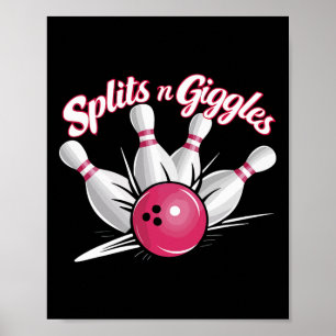 Poster Boules N Giggles Funny Bowling Bowling Bowling Bal