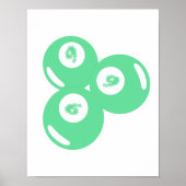 Poster Boules sarcelles numéro chanceux 9 (Devant)