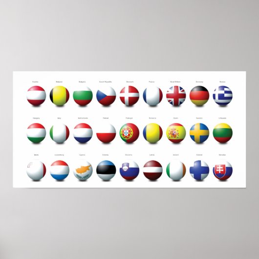 Poster Boules UE (Devant)