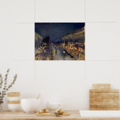 Poster Boulevard Camille Pissarro Montmartre en soirée (Cuisine)