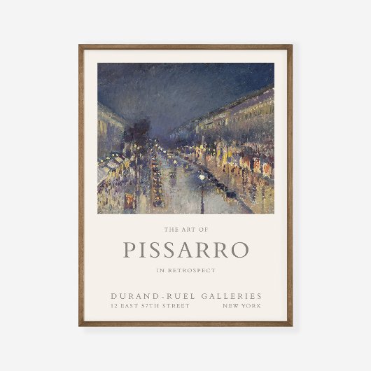 Poster Boulevard Camille Pissarro Montmartre Exposition d