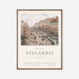 Poster Boulevard Camille Pissarro Montmartre Exposition d