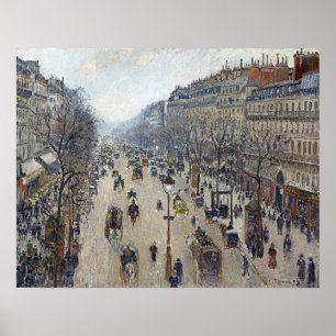 Poster Boulevard Camille Pissarro Montmartre, Matin