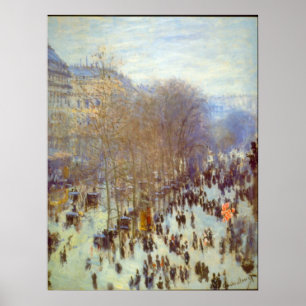 Poster Boulevard Capucines par Claude Monet
