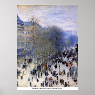 Poster Boulevard des Capucines par Claude Monet