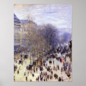 Poster Boulevard des Capucines par Claude Monet, Art nouv (Devant)