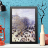 Poster Boulevard des Capucines par Claude Monet, Art nouv