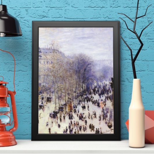 Poster Boulevard des Capucines par Claude Monet, Art nouv