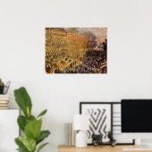 Poster Boulevard des Capucines par Claude Monet, Art nouv (Bureau à domicile)