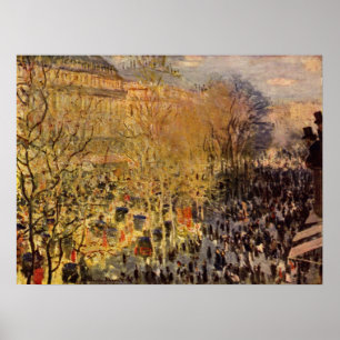 Poster Boulevard des Capucines par Claude Monet, Beaux-ar