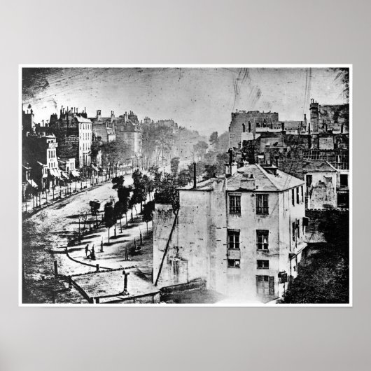Poster Boulevard du Temple Paris France 1838 (Devant)