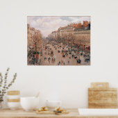Poster Boulevard Monmartre à Paris par Camille Pissarro (Cuisine)