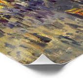 Poster Boulevard Montmartre à Night Pissarro (Coin)