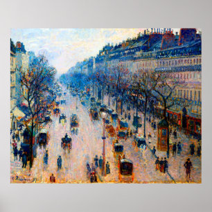 Poster Boulevard Montmartre Camille Pissarro 1897