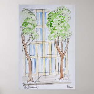 Poster Boulevard Montparnasse  Paris, France