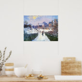 Poster Boulevard Saint Denis Argenteuil par Claude Monet (Cuisine)