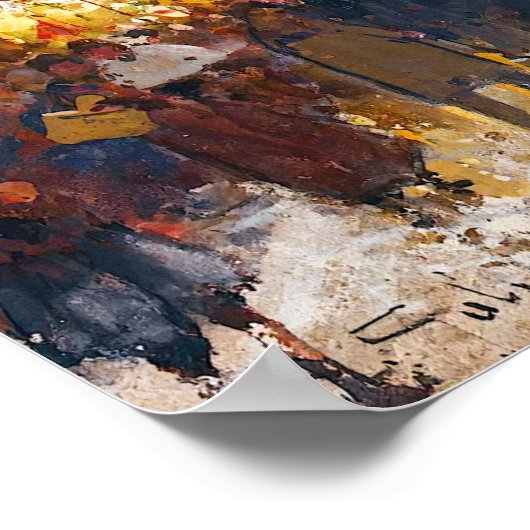 Poster Boulevard Saint-Germain, Paris-Eugène Galien-Lalou (Coin)