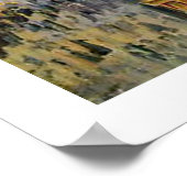 Poster Boulevarde Montmartre à la nuit ~ Camille Pissarro (Coin)