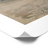 Poster Boulevarde Montmartre à la nuit ~ Camille Pissarro (Coin)