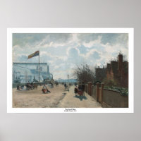 Boulevarde Montmartre à la nuit ~ Camille Pissarro