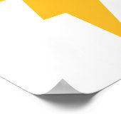 Poster Boulon à éclair jaune (Coin)