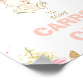 Poster Boulon rose or floral 1er anniversaire (Coin)