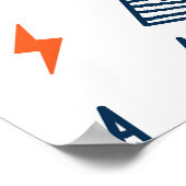 Poster Boulons de foudre Doodle Flash transparent (Coin)