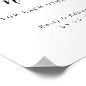 Poster Boulons pour chaque autre Mariage Panneau de table (Coin)