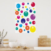 Poster Bouncing Gumballs (Cuisine)