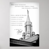 Poster - Bountih Utah LDS Temple (Devant)