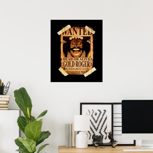 Poster Bounty One Piece Gol D Roger (Bureau à domicile)