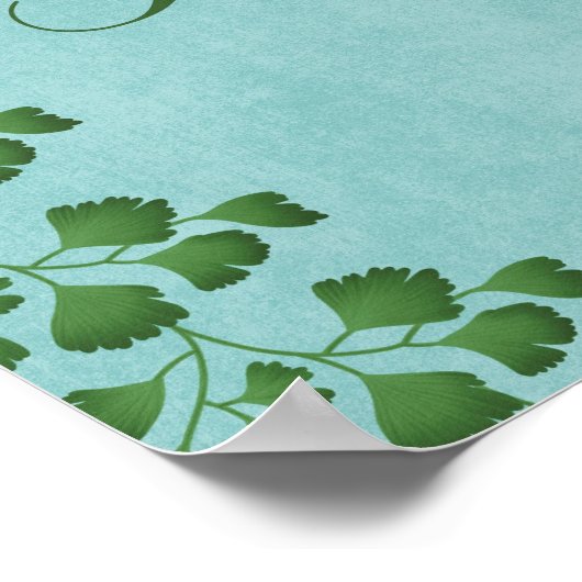 Poster Bouon Giorno Lemon Floral - Inspiré par l'Italie (Coin)