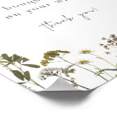 Poster Bouquet bar de fleurs (Coin)